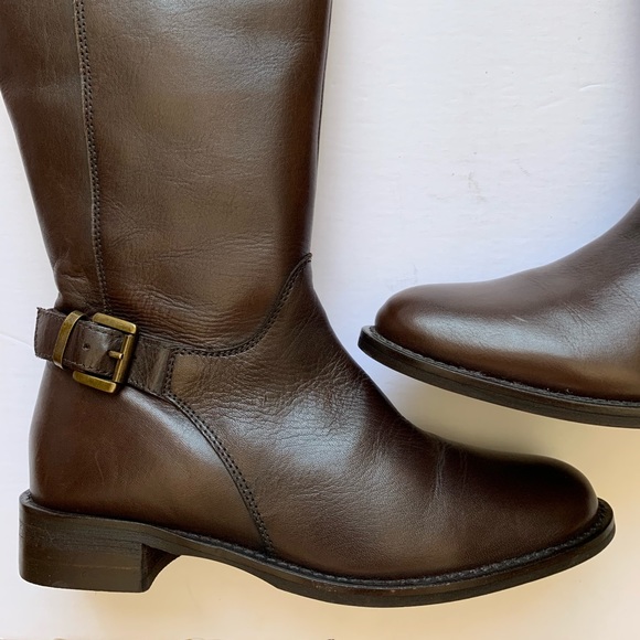 Seychelles Brown Leather Riding Boots - Picture 4 of 8